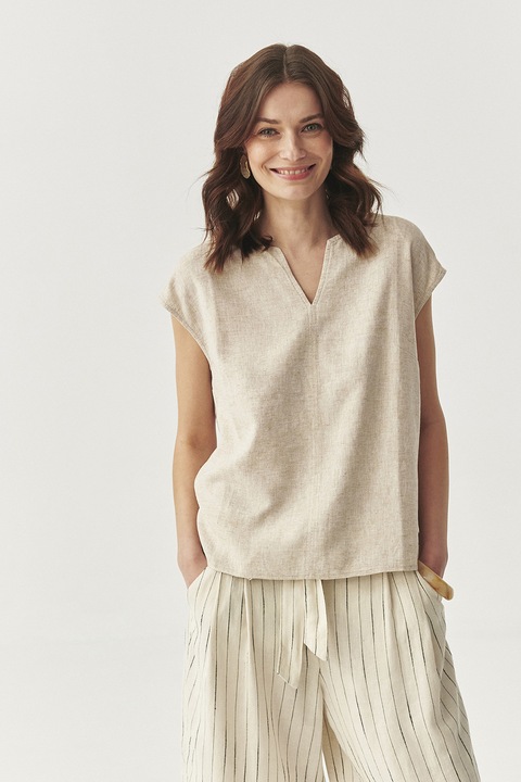 TATUUM, Bluza din amestec de in, Bej