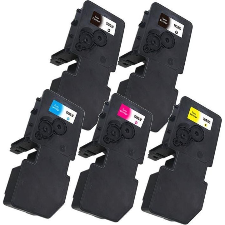 Комплект от 5 тонер касети KYOTK5480 Черен, Син, Червен, Жълт, 1250 страници Съвместим Kyocera ECOSYS PA2101cwx/PA2101cx Kyocera ECOSYS MA2101cfx/MA2101cwfx NA: Kyocera ECOSYS PA2101cwx Kyocera ECOSYS MA2101cwfx Kyocera 1T0C220NL0