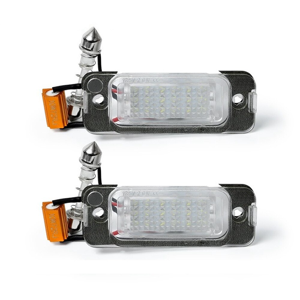 Canbus LED License Plate Lights For Mercedes-Benz W164 X164 W251 ML GL R Class – 6500K White