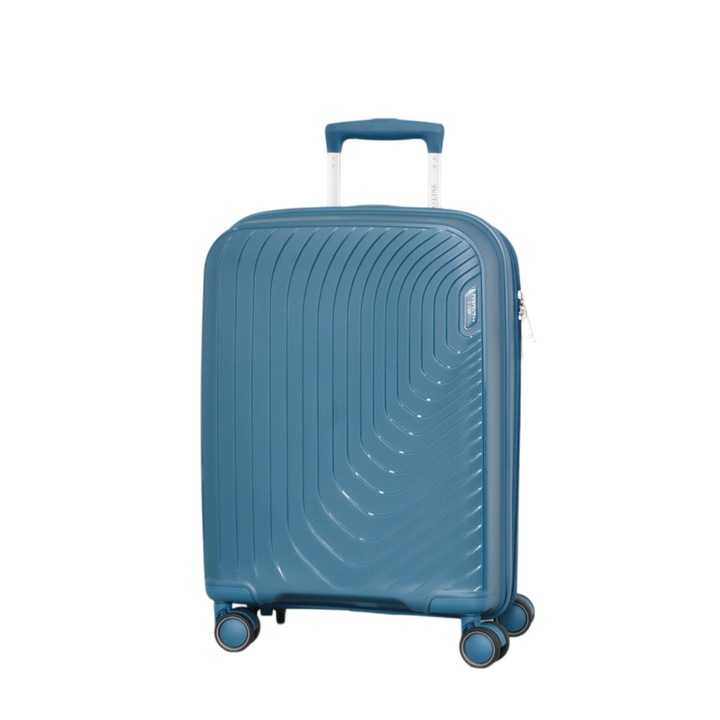 Valiza PERFECT++LINE PP 2004, Expander, 55/38/22 cm, Albastra