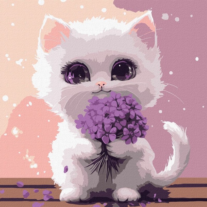 Set pictura pe numere, cu sasiu, Dragalasenie, 30x30 cm