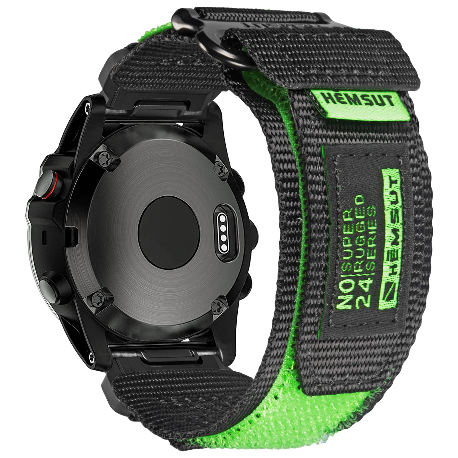 26 мм каишки за часовник, съвместими с Garmin Fenix 8 Amoled 51 мм/8 Solar 51 мм, найлонова спортна резервна каишка за Fenix 5X/Fenix 5X Plus/Fenix 6X/Fenix 6X Pro/Fēnix 7X/Fenix 3/Hr/Descent Mk1/Enduro/Quatix 3