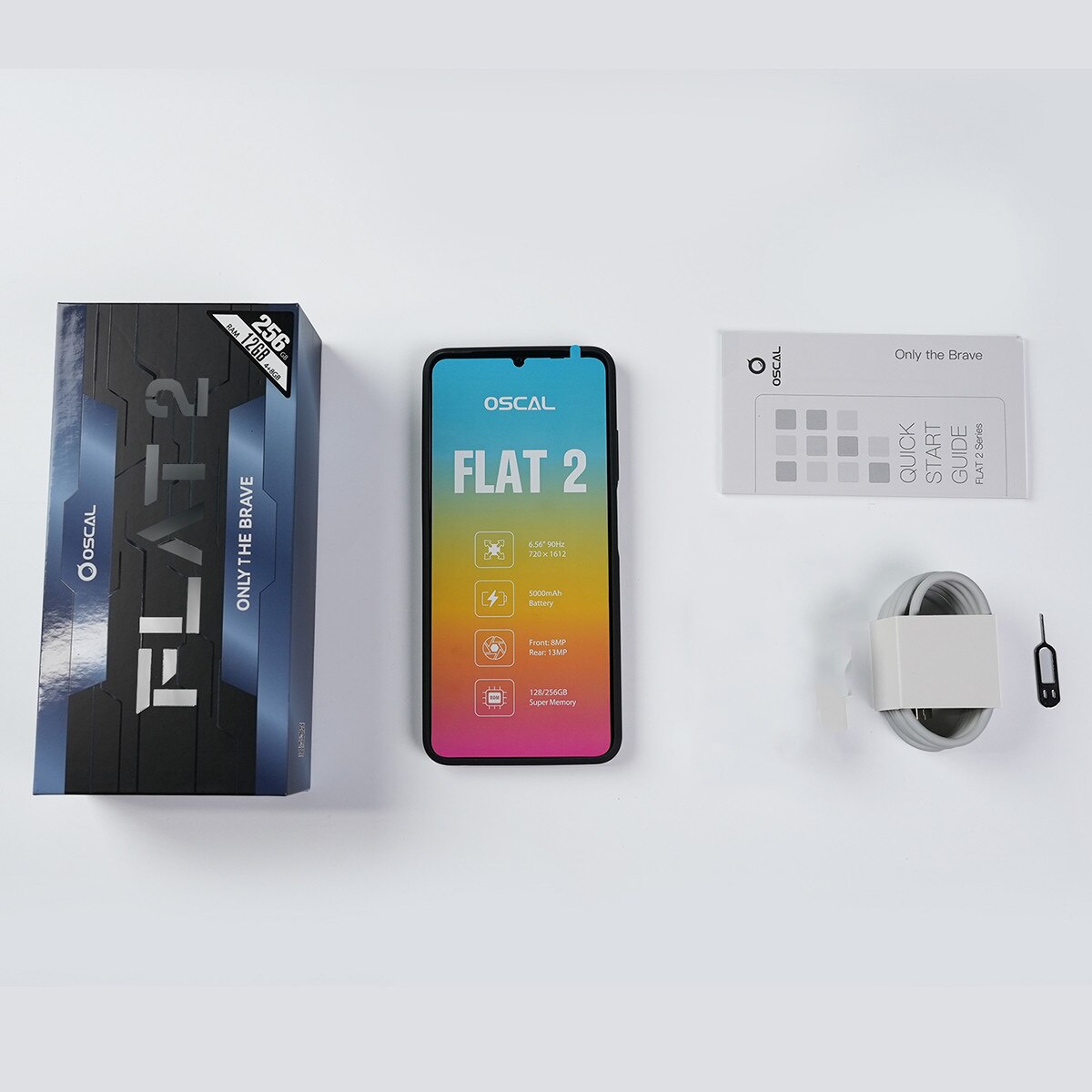 Telefon mobil Oscal FLAT 2, 5G, 18GB Ram(6GB + 12GB extensibili