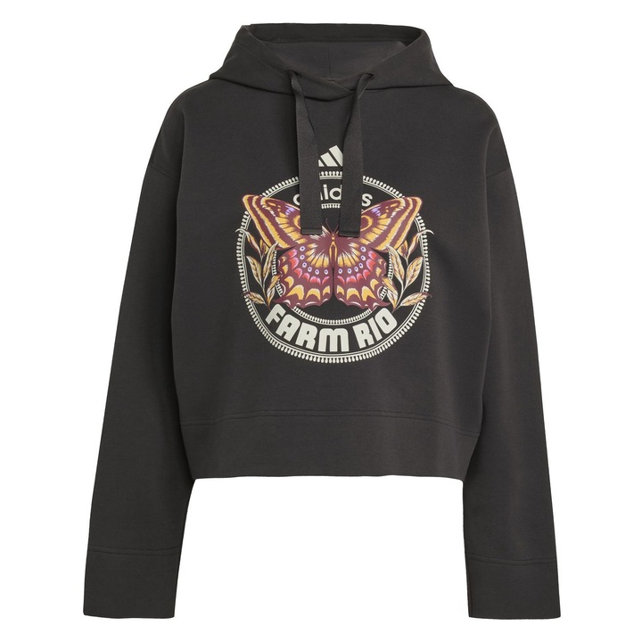 Суичър Adidas Farm Hoodie за жени, Черен