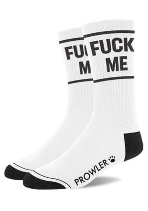 Секси чорапи Prowler Fuck Me, Памук, Бял, Универсални, 40-45