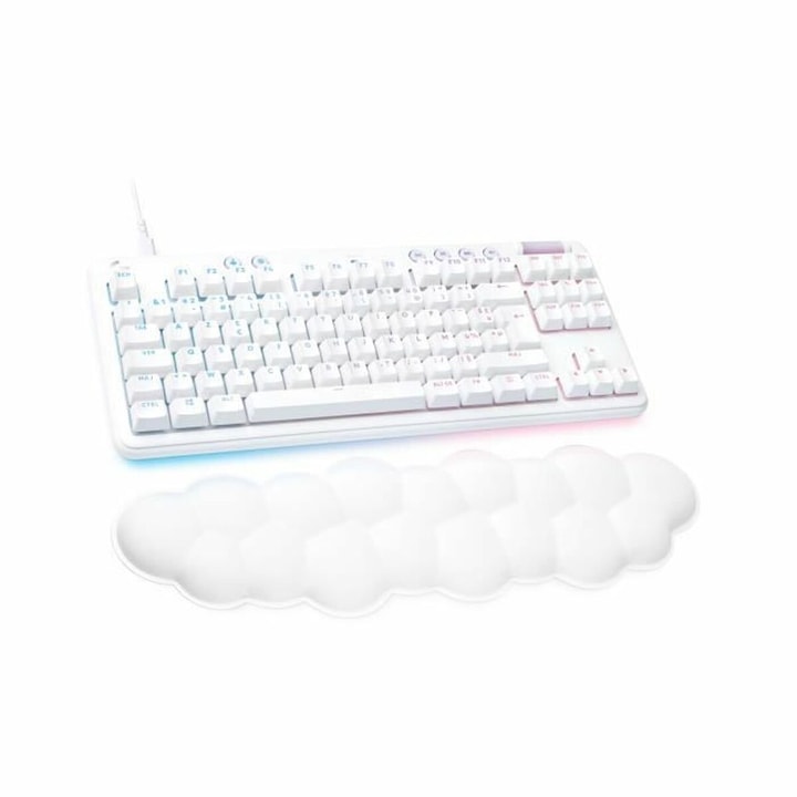 Механична клавиатура Logitech G713, бяла, AZERTY, RGB осветление, 1.8 м