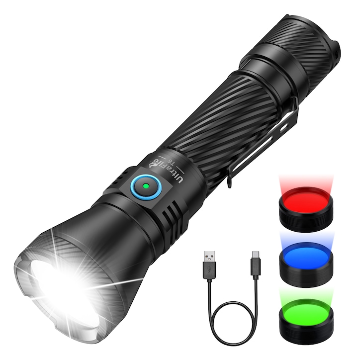 UltraFire T6 LED фенер с голям обхват - обхват на лъча 550 м