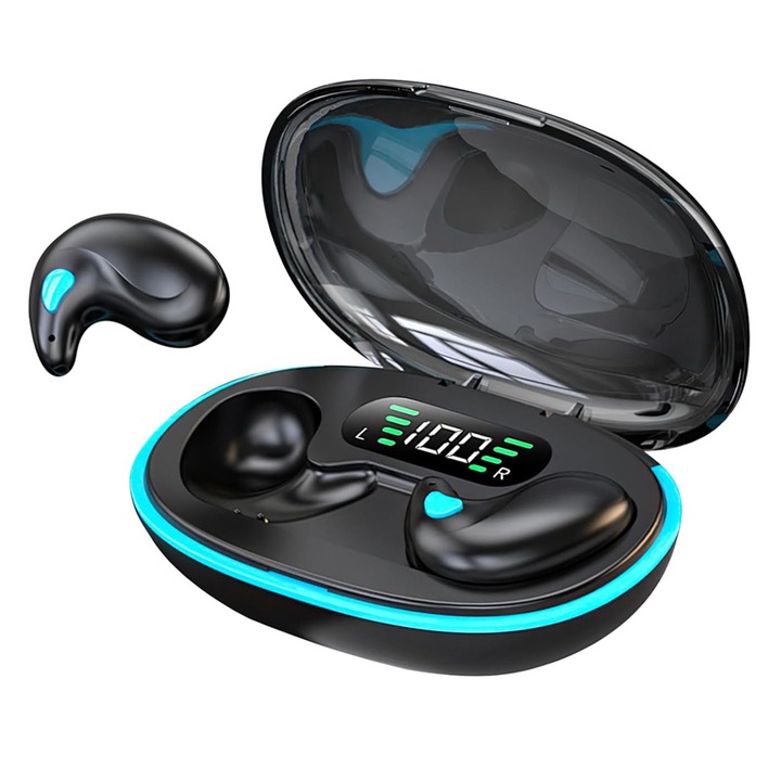 Silongder X55 Bluetooth fülhallgató, ultravékony, zajszűrős, fekete, 30 g