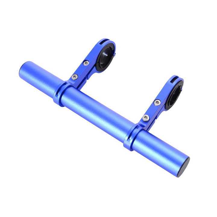 Kerékpár kormány toldó, 20 cm, alumínium, korrózióálló, kék