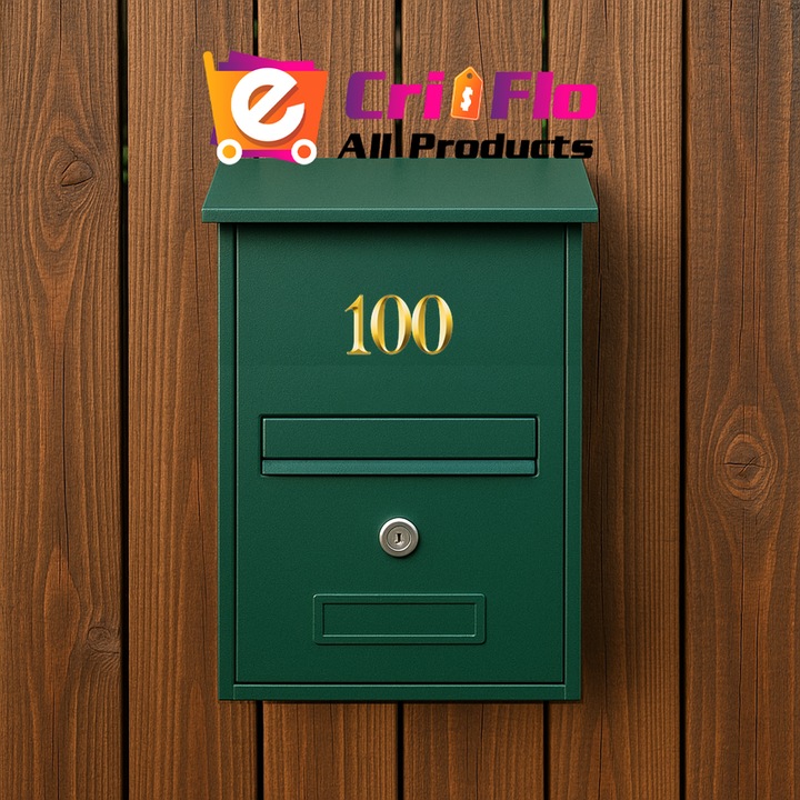 Numar cifra 100, Pentru casa, Efect 3D, Numere de usa, cutie postala, apartament, hotel, birou, camera, curte, cafenea, Autoadeziv, Cri-Flo, Culoare Auriu, Inaltime 8 cm