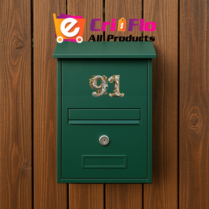 Numar cifra 91, Pentru casa, Efect 3D, Numere de usa, cutie postala, apartament, hotel, birou, camera, curte, cafenea, Autoadeziv, Cri-Flo, Culoare Alb, Inaltime 8 cm