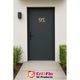 Numar cifra 91, Pentru casa, Efect 3D, Numere de usa, cutie postala, apartament, hotel, birou, camera, curte, cafenea, Autoadeziv, Cri-Flo, Culoare Alb, Inaltime 8 cm