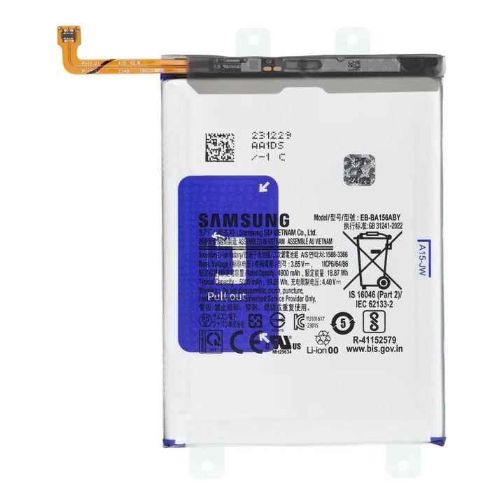 ServicePack EB-BA156ABY akkumulátor Samsung A15 A155F / A156B készülékhez GH82-33639A