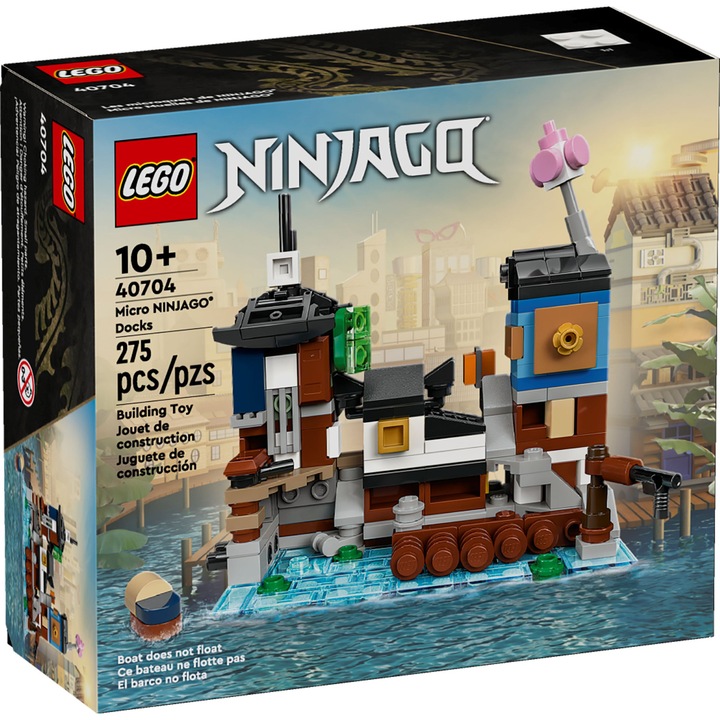 Set de construcție LEGO NINJAGO 40704 Mikro-Miasta, 275 elemente, 10x6x10cm