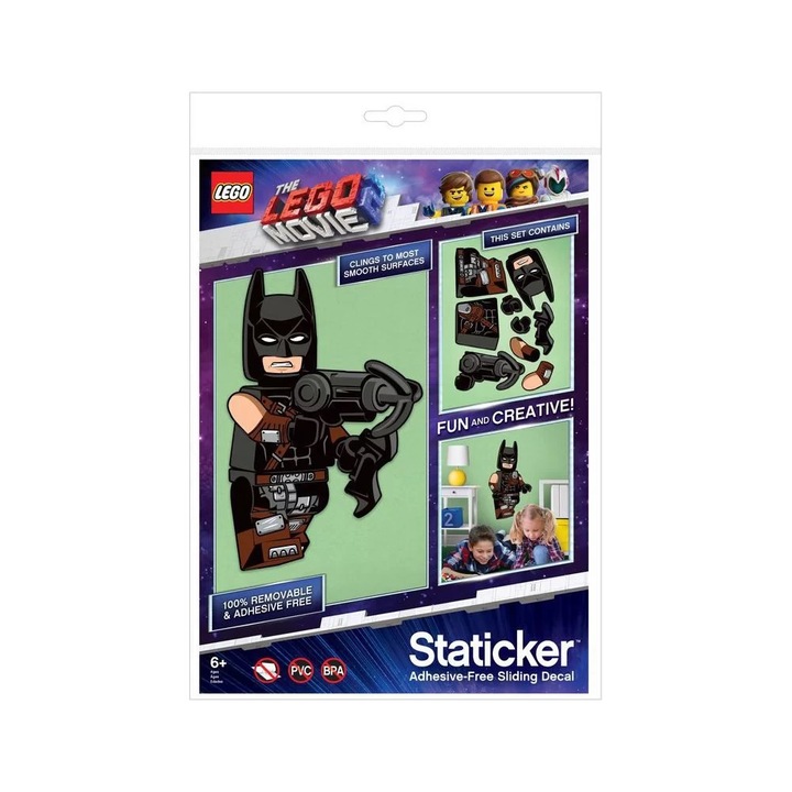 Sticker decorativ, Lego, model Batman, 355x235mm