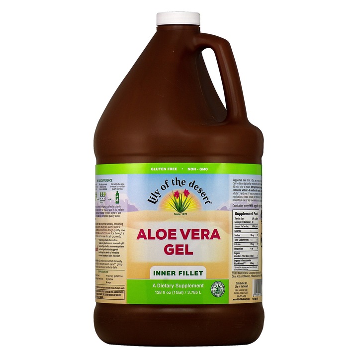 Supliment Alimentar, Lily Of The Desert, Gel Aloe Vera, 3.78L