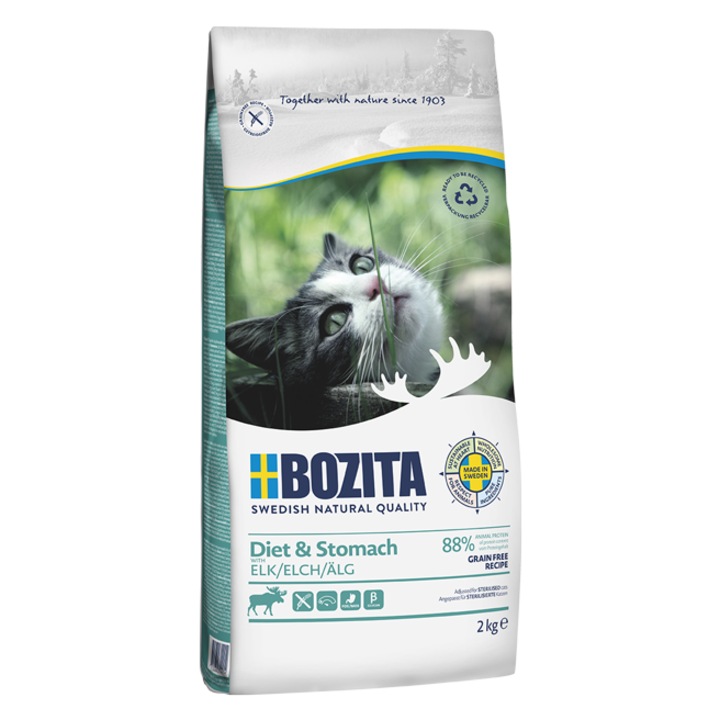 Храна за котки, Bozita, 2 кг, 34% протеин, 10% мазнини