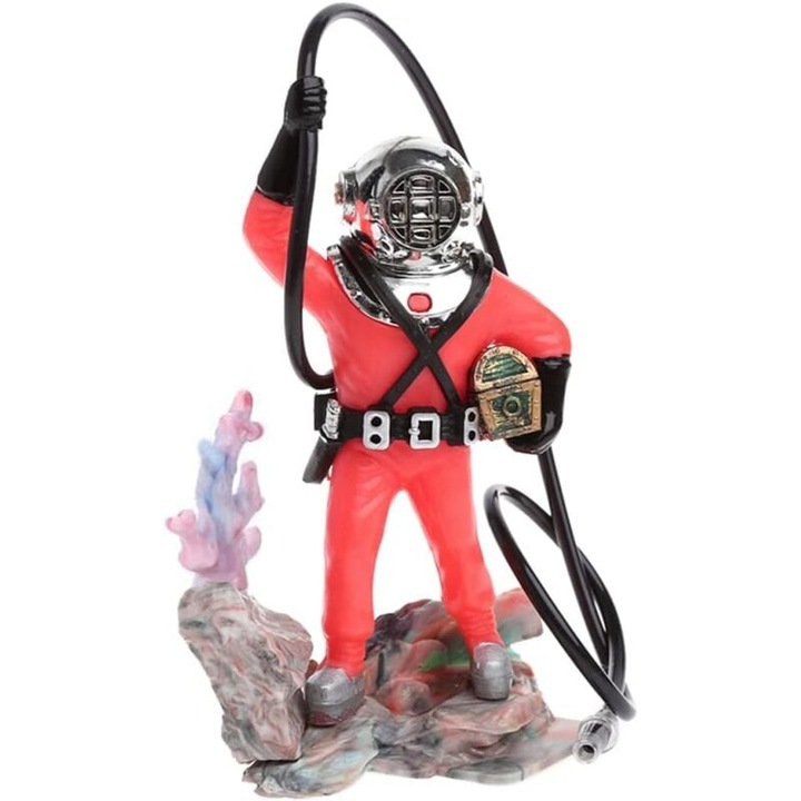 Decoratiune acvariu, plastic si rasina, 3.5x10.6cm