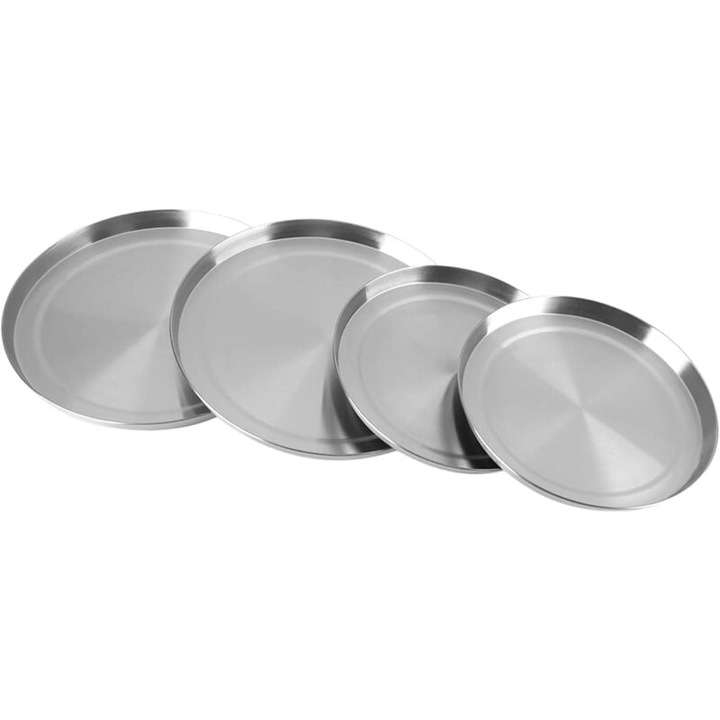Set 4 protectii pentru aragaz, inox, argintiu