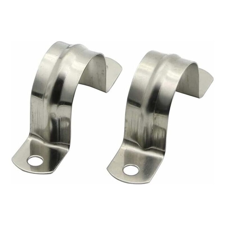 Colier de strangere U din otel inoxidabil 304, 32mm, set de 2 bucati, pentru tevi mari