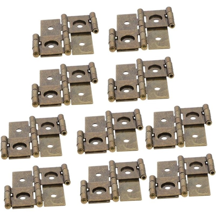 10 db Dupla Zsanér Készlet Ajtókhoz és Vasalatokhoz, Vasból, Rozsdaálló