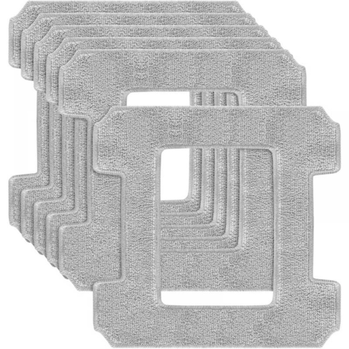 Set de 6 pad-uri de curatare pentru roboti de curatat geamuri Ecovacs Winbot W1/W2/W2 Omni, material absorbant, reutilizabile