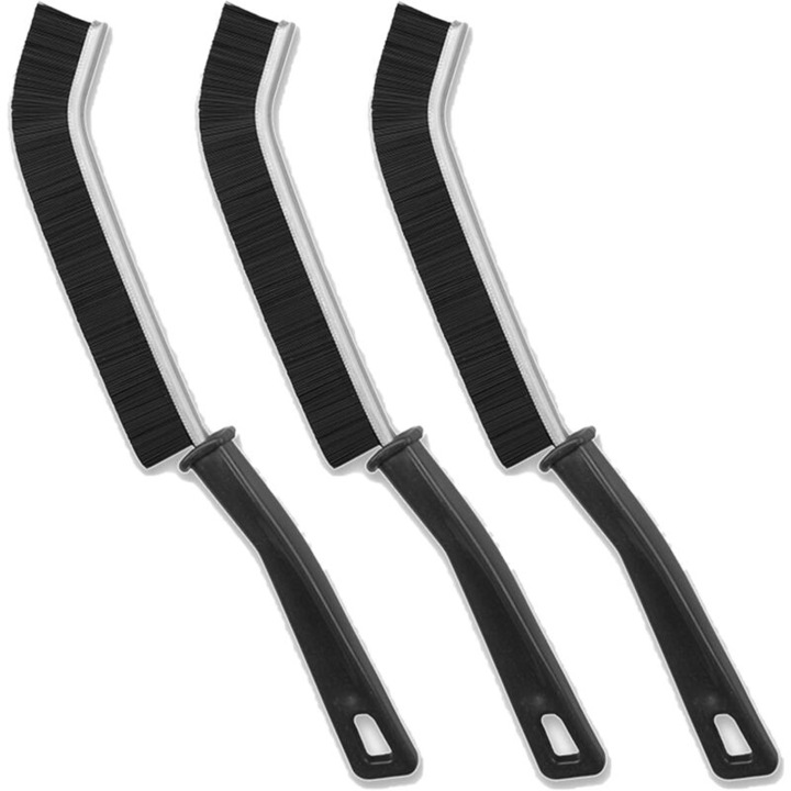 Perie de curatare pentru colturi, perie cu peri rigizi, multifunctionala, pentru baie, dimensiuni compacte