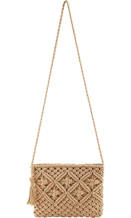 Női válltáska, pamut, téglalap alakú, 26x19cm