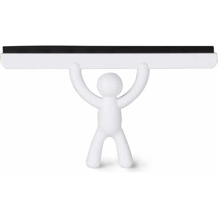 Racleta pentru geamuri si cabine de dus, alb, 26.7x15.9x5.1cm, set 1 buc