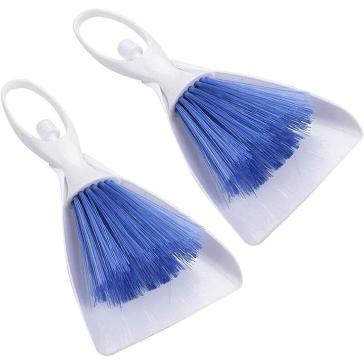 Set mini maturi cu faras, pentru curatarea habitatului animalelor mici, plastic durabil, design ergonomic, 2 piese