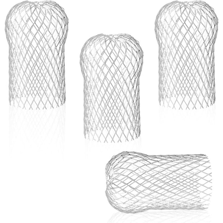 Set 4 filtre din aluminiu pentru jgheaburi, protectie impotriva frunzelor, rezistente, usor de instalat