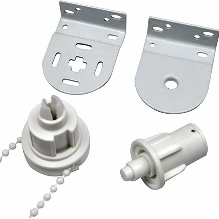 Kit de reparatii pentru rulouri, 32mm, suporturi flexibile, argintiu
