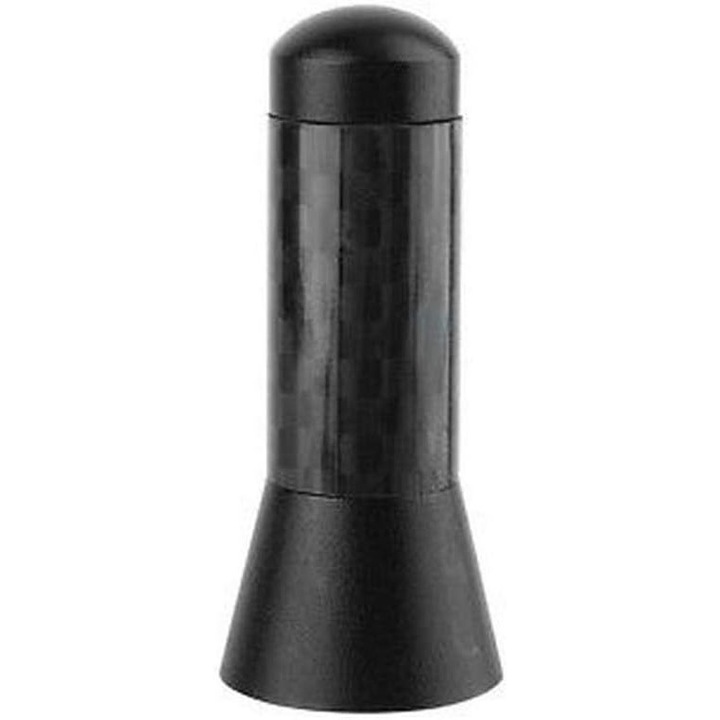 Antena scurts pentru masina, 3,5 cm, radio FM universal, din aliaj de aluminiu si fibra de carbon