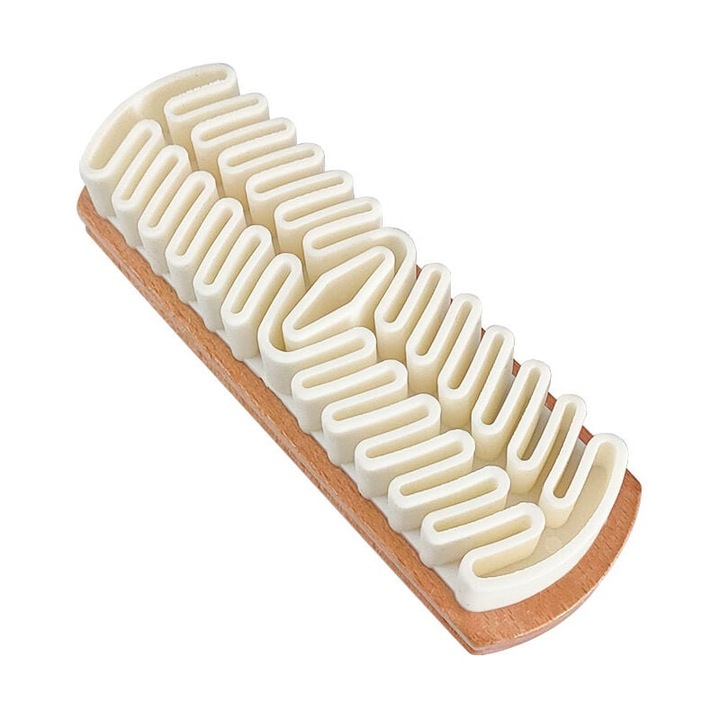 Perie de ingrijire piele incaltaminte sau auto, curatare eficienta, design cu banda