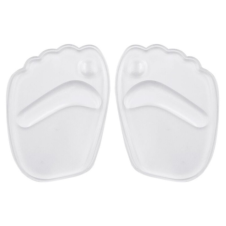 Set 2 pernite autoadezive pentru pantofi, din silicon, confortabile, antiderapante, pentru femei