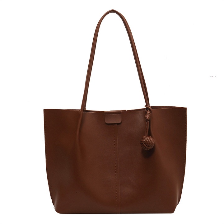 Női táska, sokoldalú kialakítás, nagy kapacitású, bőr, 38x28x9cm