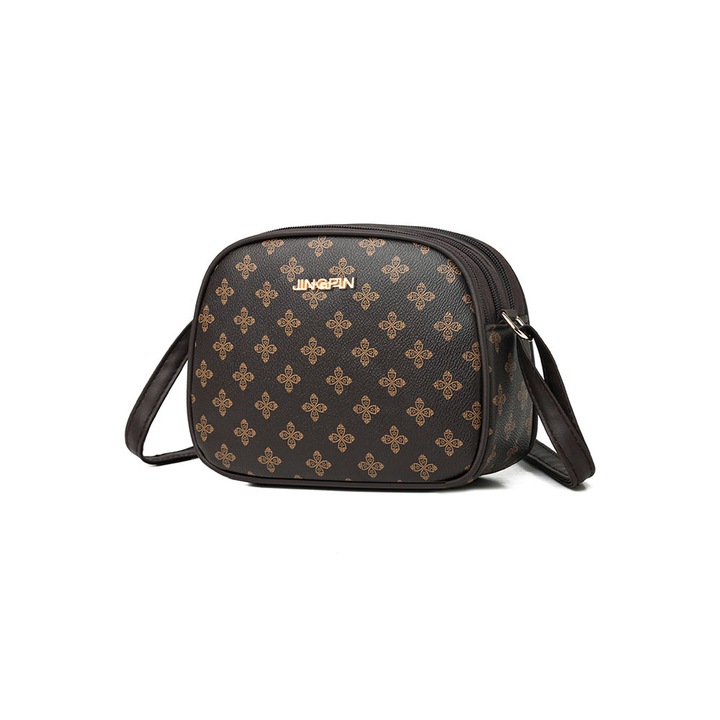 Női táska, kis barna, 21x8x15cm, többfunkciós, hölgyeknek