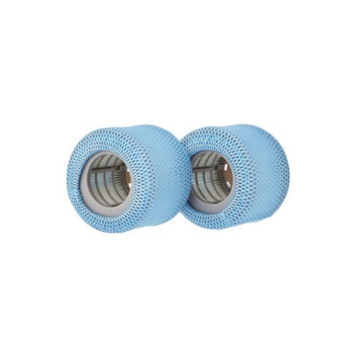 Set 4 plase de siguranta pentru filtre de piscina, compatibile cu modele Delight, Premium, Elite, Concept, albastru