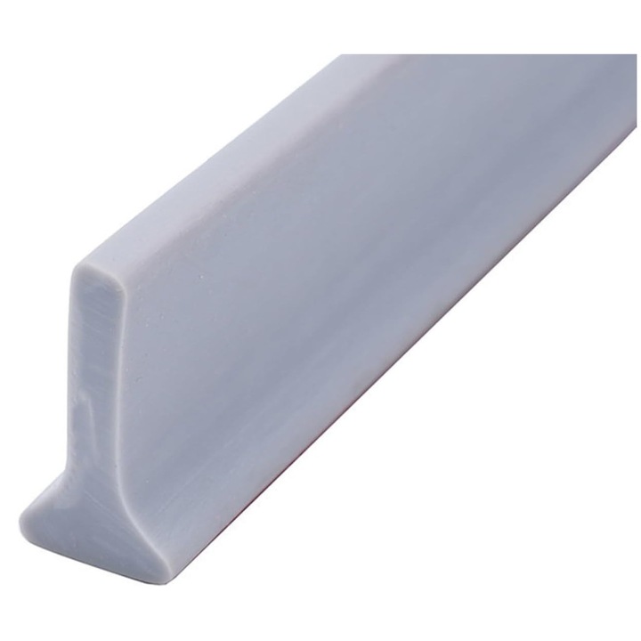 Prag pentru dus, 2 m, gri, din silicon, autoadeziv