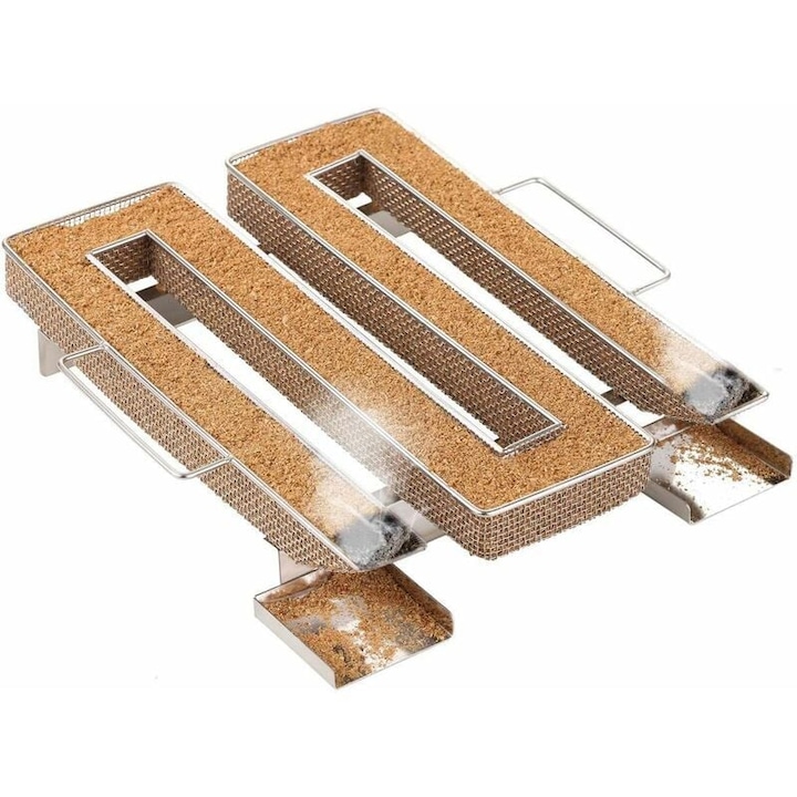 Generator fum rece, inox, 22.5x21x4.2cm, dublu bol