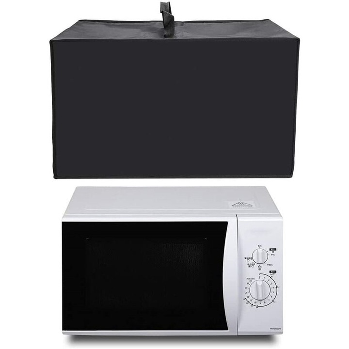 Husa universala pentru cuptor cu microunde, poliester 420D, neagra, 50x40x32cm
