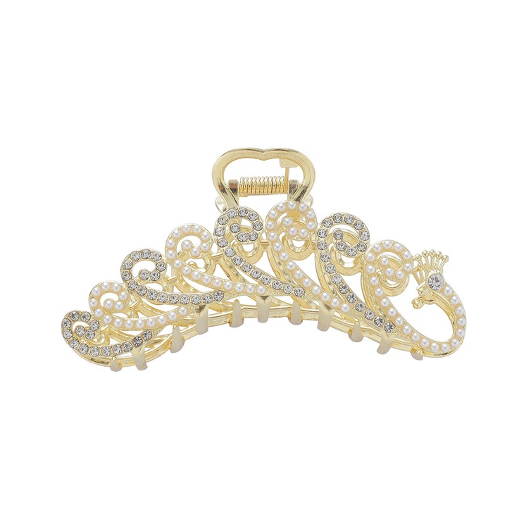 Agrafe de par set, agrafa cu dublu cleste, usoara, confortabila, pentru par gros si cret