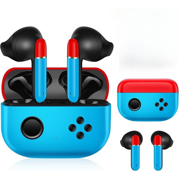 Vezeték nélküli fejhallgató gyerekeknek, 36 óra üzemidő, érintésvezérlés, vízálló, szett