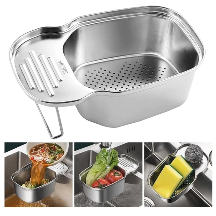 Sita multifunctionala, din inox, capacitate mare, anti-incarcare