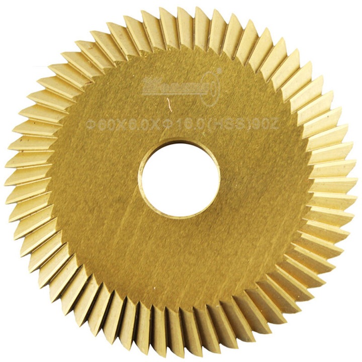 Lama circulara din otel de inalta viteza, 90T, 60mm, set 1/2/3 bucati, aurie