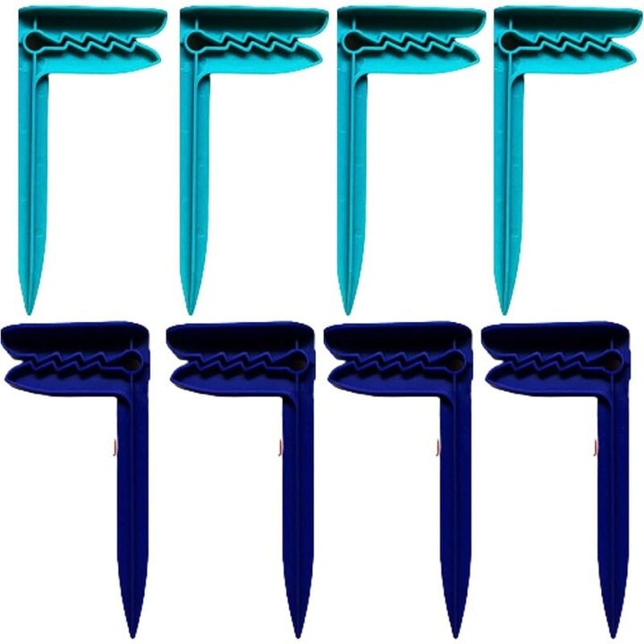 Cleme pentru prosop de plaja - cleme pentru prosop de plaja - cleme de rufe - cleme pentru patura de picnic - accesorii de plaja pentru nisip , camping (albastru)