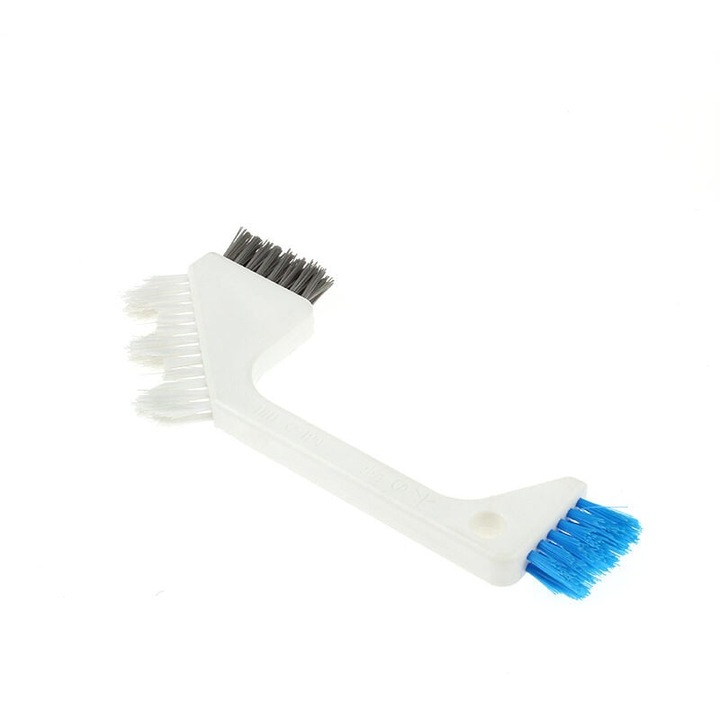 Perie multifunctionala pentru curatare, design 3 in 1, plastic durabil, pentru suprafete placi si colturi