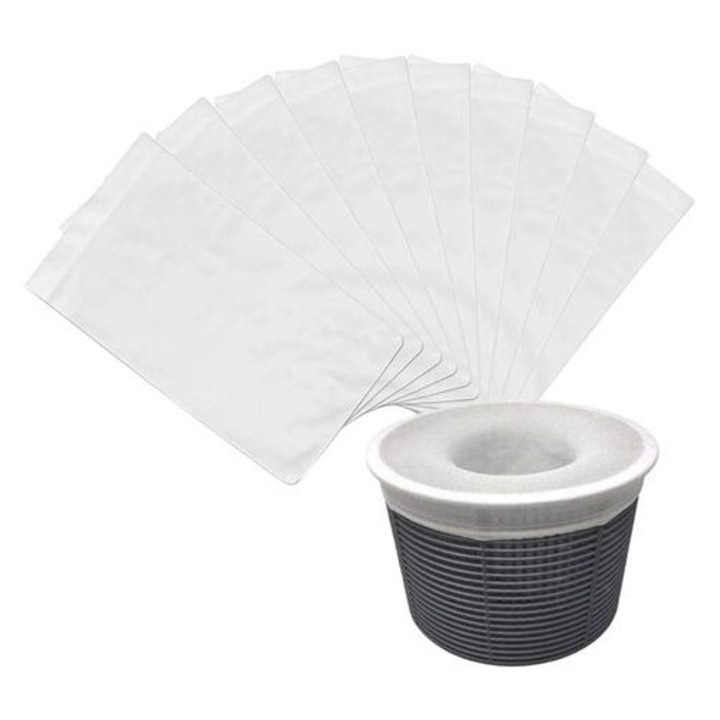 Set 20 filtre piscina, nailon, alb