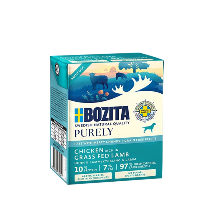 Bozita kutyatáp, csirke és bárány, 370g