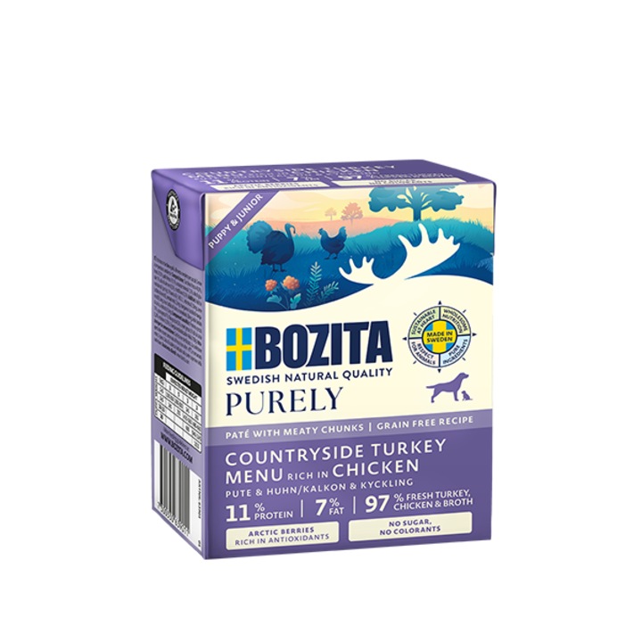 Bozita kutyatáp pulykával és csirkével, 370g